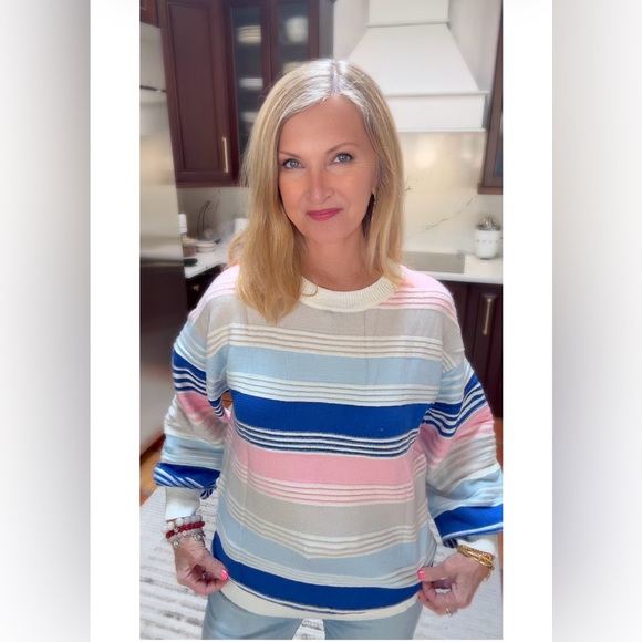 NWT Colorful Striped Sweater-S - Picture 6 of 14